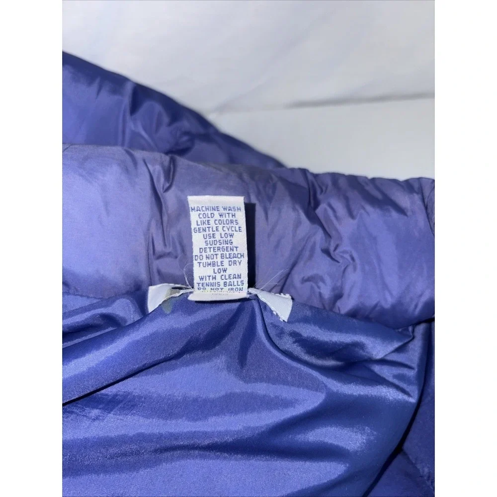 Old Navy Mens Puffer Jacket M Blue Down Feathers Full Zipper